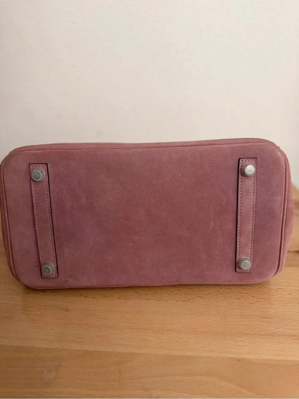 Birkin 30 suede Doblis Pink crocodile imported swift touch PHW handmade 5P